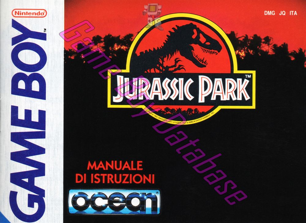 Jurassic Park ITA-1 Front of the booklet