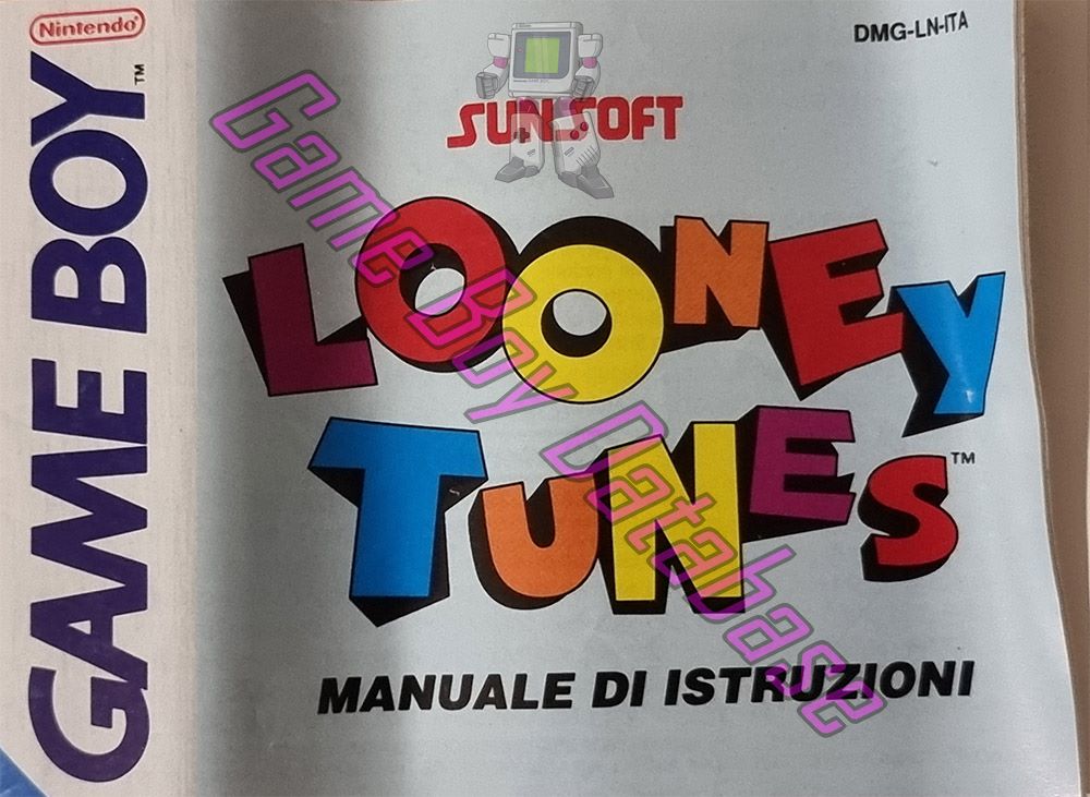 Looney Tunes ITA Front of the booklet