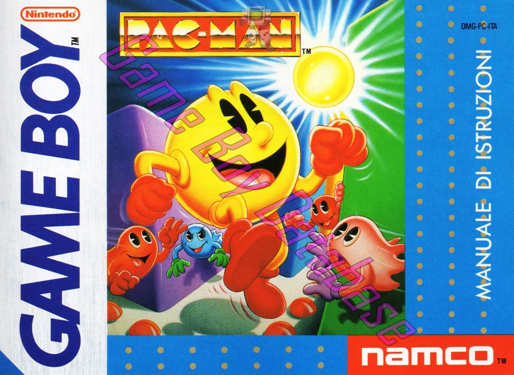 Pac-Man ITA Front of the booklet