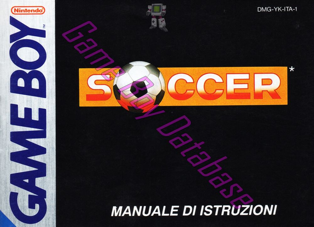 Soccer ITA-1 Front of the booklet