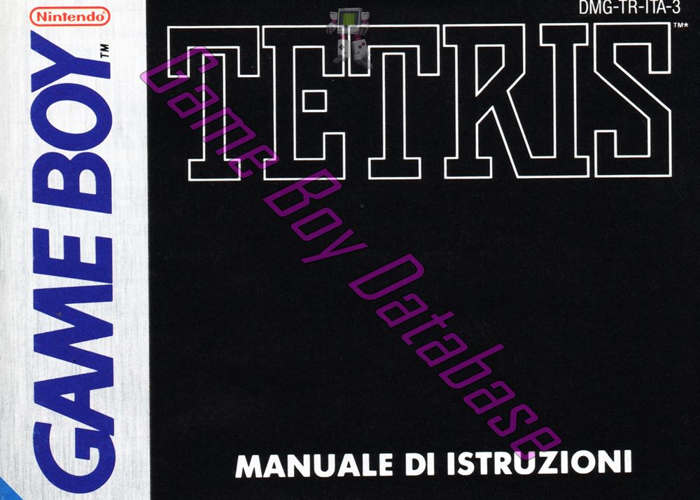 Tetris ITA-1 Front of the booklet