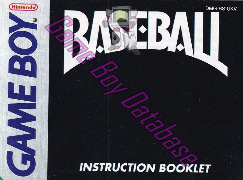 Baseball UKV Front of the booklet