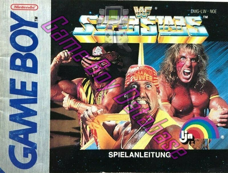 WWF Superstars NOE Front of the booklet