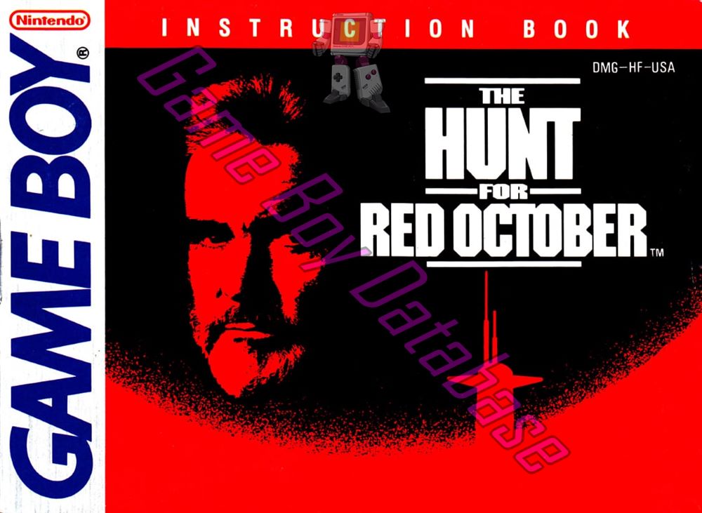 Hunt for Red October (the) USA Front of the booklet