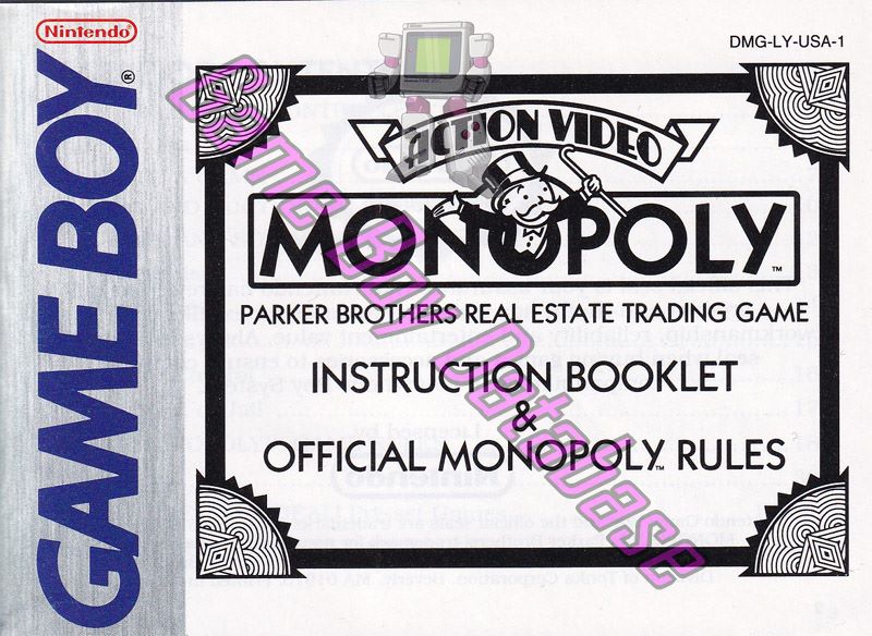 Monopoly USA-1 Front of the booklet