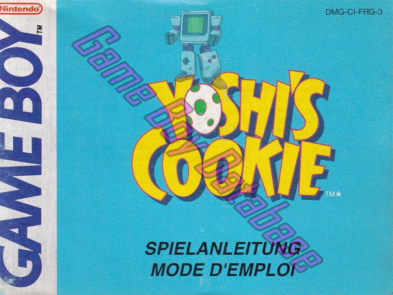 Yoshi's Cookie FRG-2 Front of the booklet