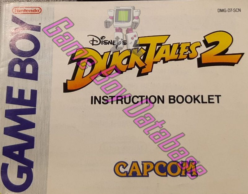 Duck Tales 2 (Disney's) SCN-1 Front of the booklet