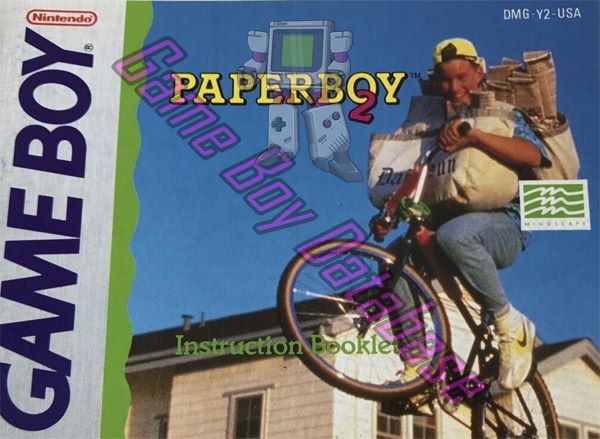 Paperboy 2 USA Front of the booklet