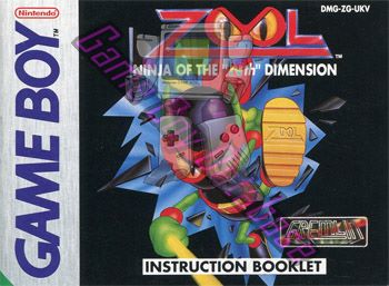 Zool UKV-1 Front of the booklet