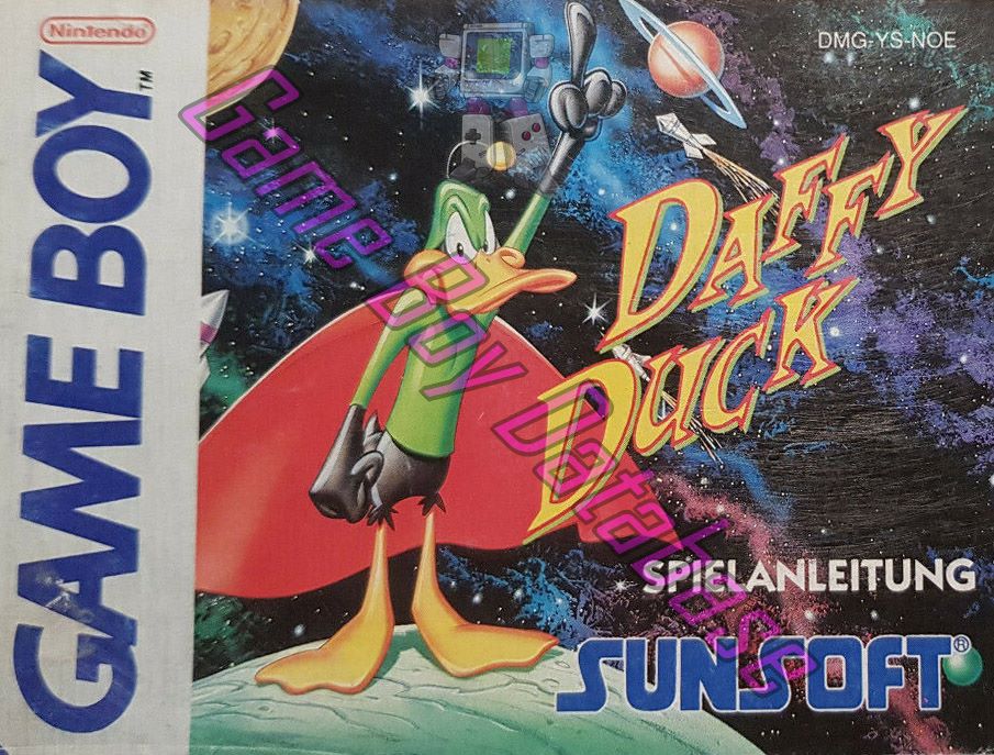 Daffy Duck NOE Front of the booklet