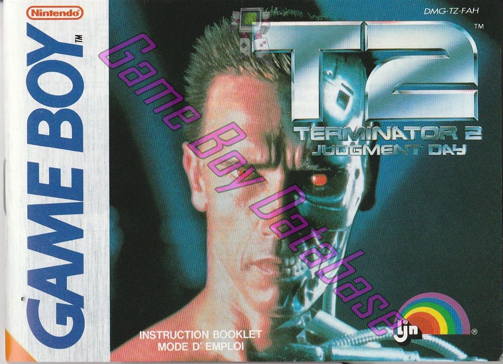 T2 Terminator 2 Judgment Day FAH-1 Front of the booklet