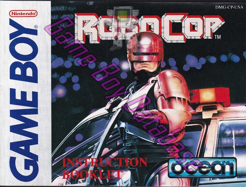 RoboCop USA Front of the booklet