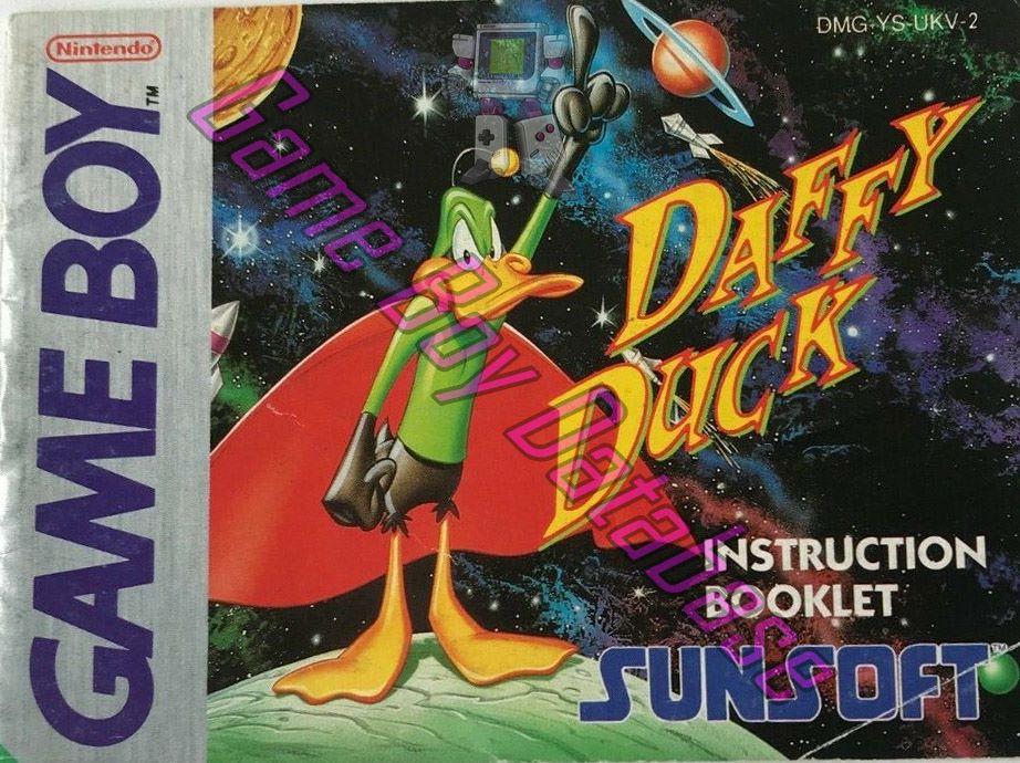 Daffy Duck UKV-2 Front of the booklet