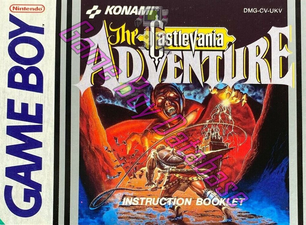 Castlevania the Adventure UKV Front of the booklet