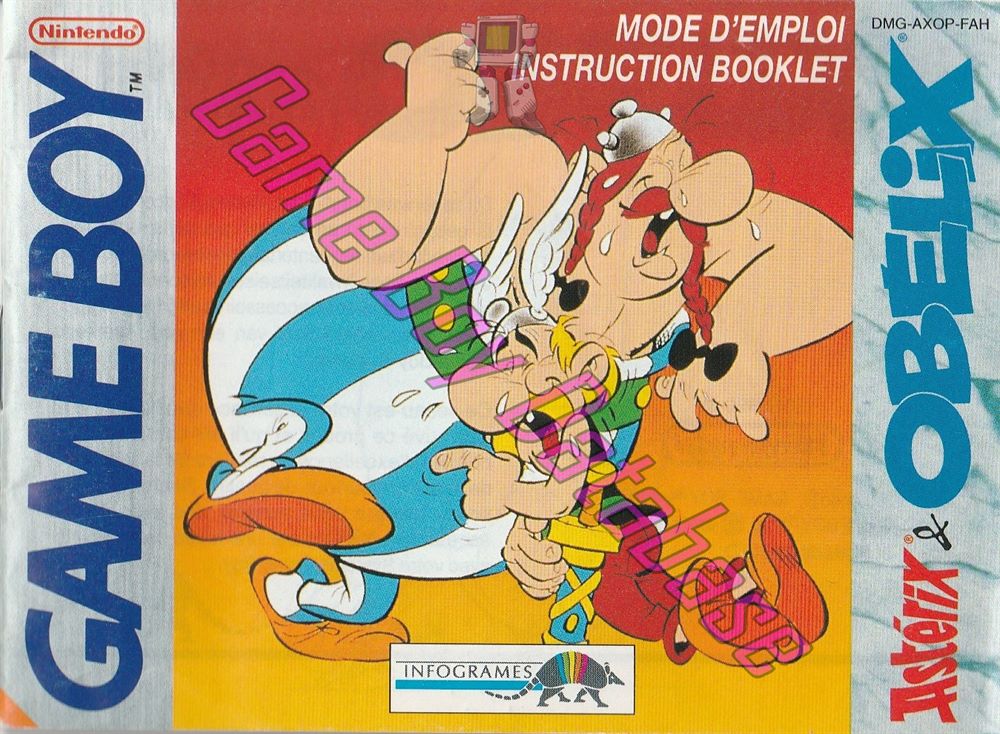 Astérix & Obélix FAH-3 Front of the booklet