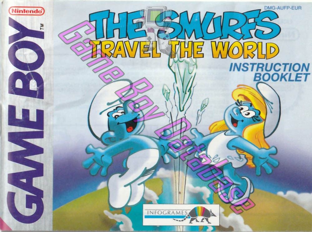 Smurfs Travel the World (the) EUR Front of the booklet