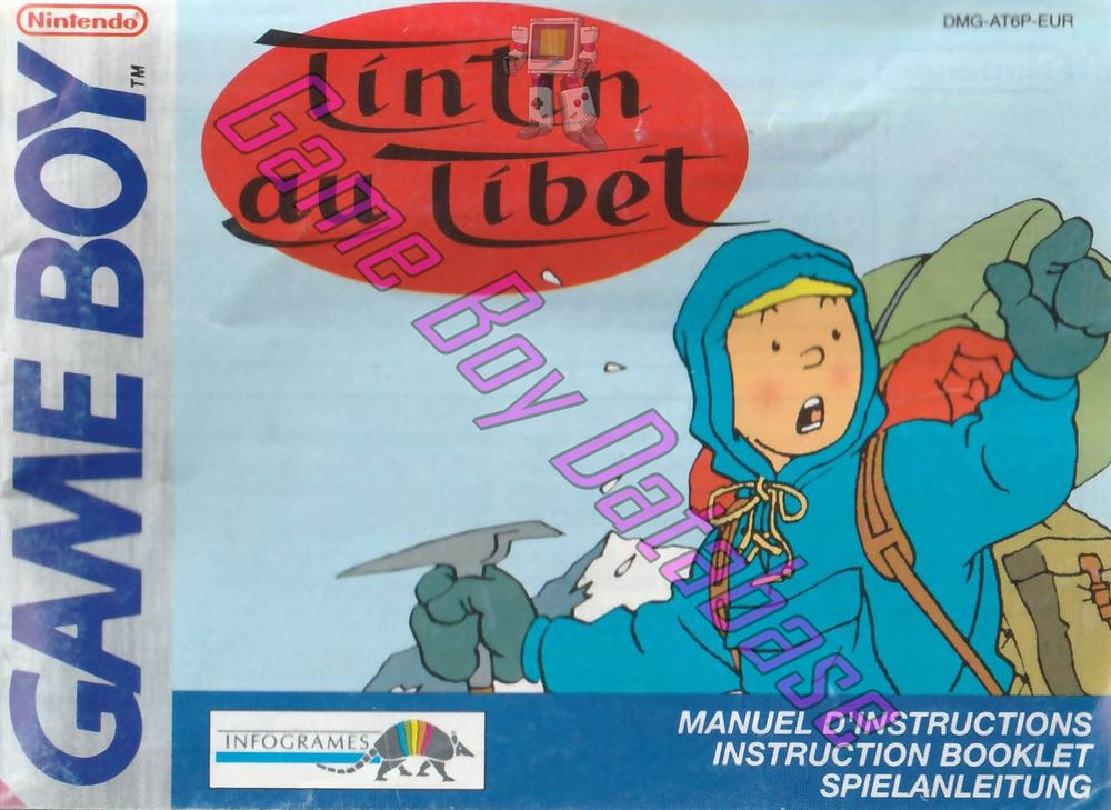 Tintin au Tibet EUR Front of the booklet