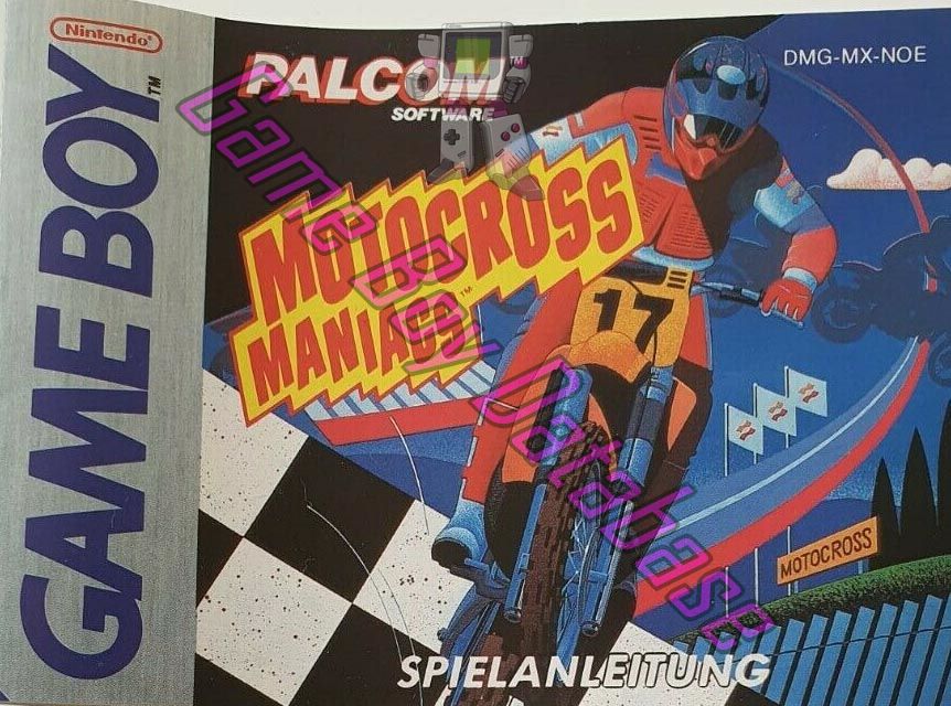 Motocross Maniacs NOE Front of the booklet