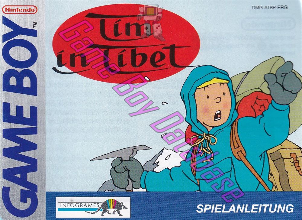 Tintin au Tibet FRG Front of the booklet