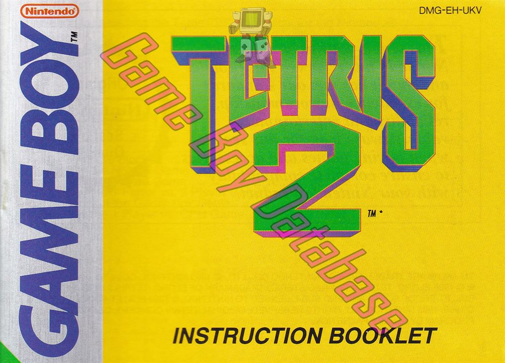 Tetris 2 UKV Front of the booklet