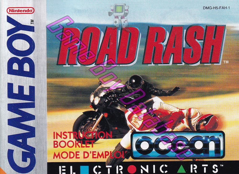 Road Rash FAH-1 Front of the booklet