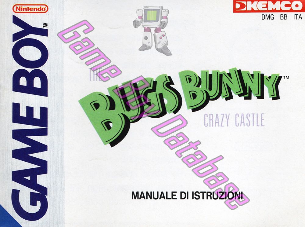 Bugs Bunny the Crazy Castle ITA Front of the booklet