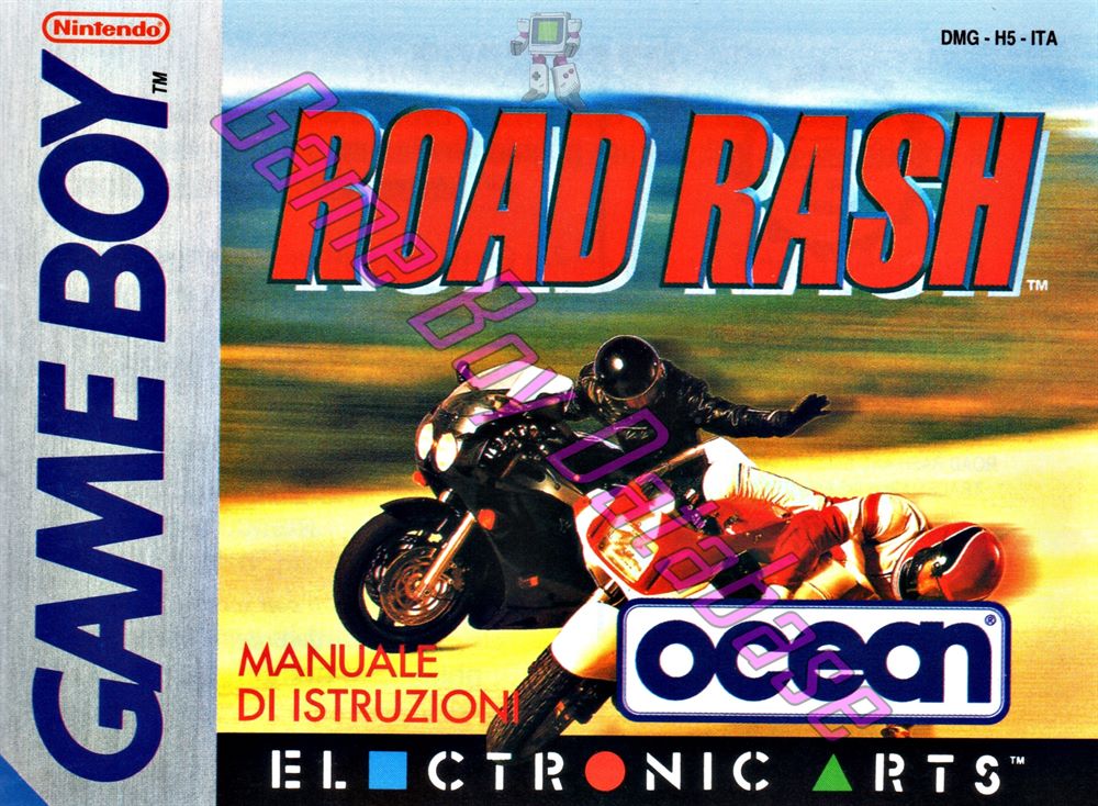 Road Rash ITA Front of the booklet