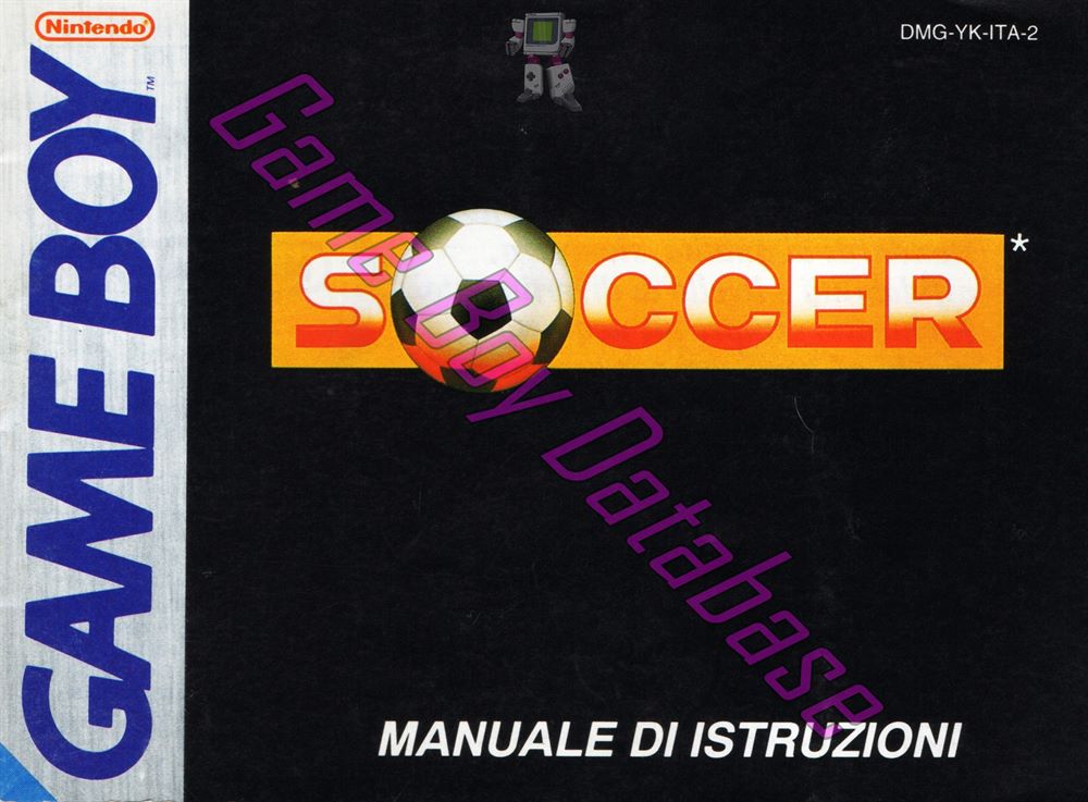 Soccer ITA-2 Front of the booklet