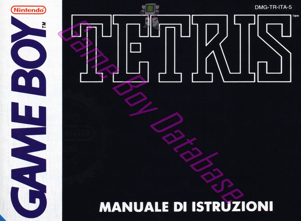 Tetris ITA-2 Front of the booklet