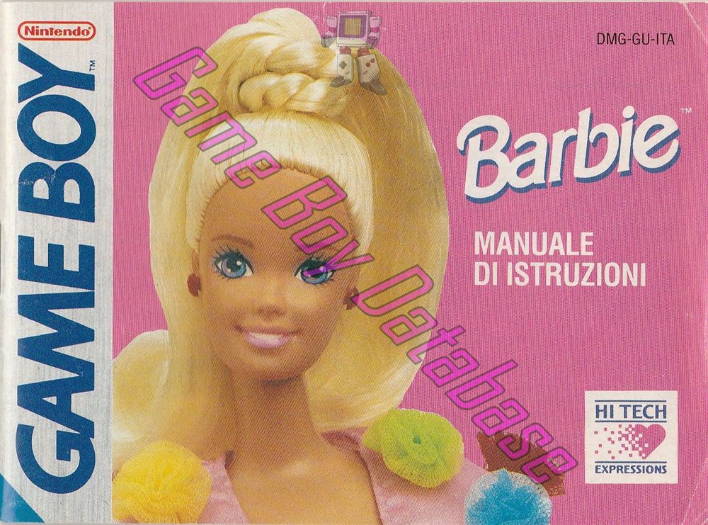 Barbie Game Girl ITA Front of the booklet