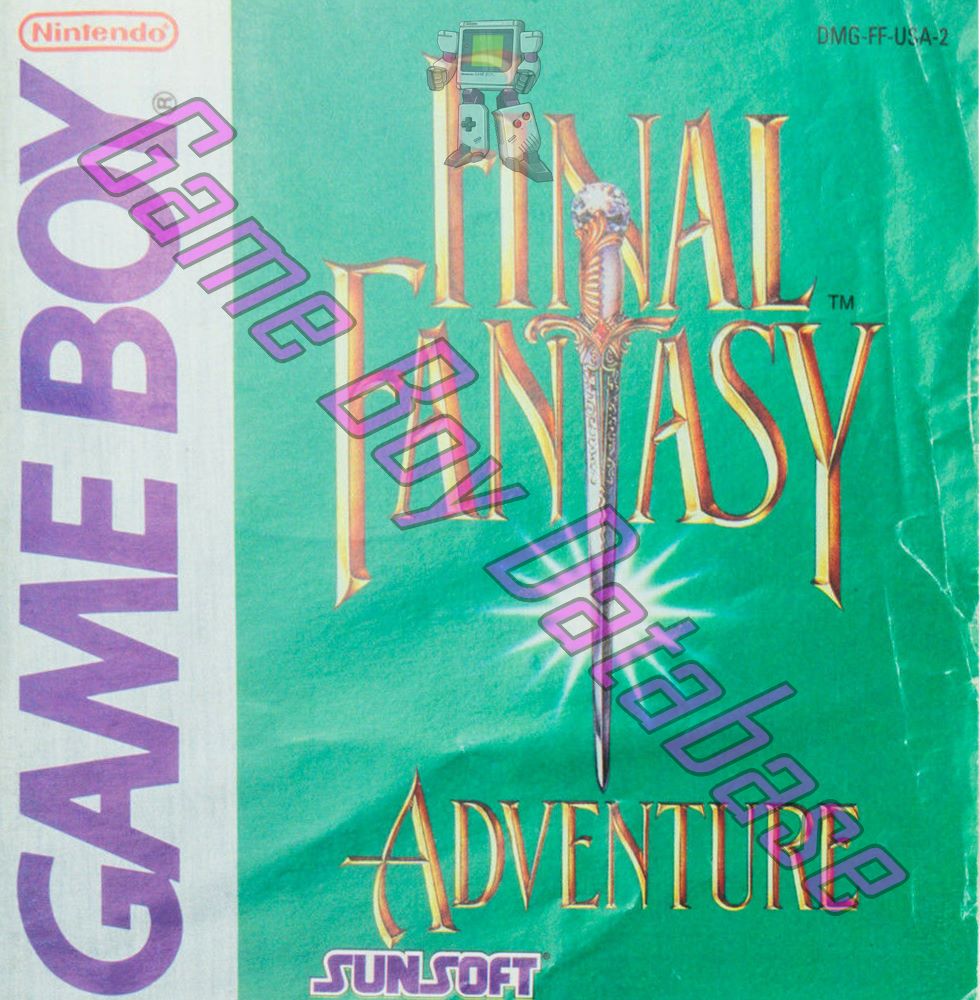 Final Fantasy Adventure USA-2 Front of the booklet