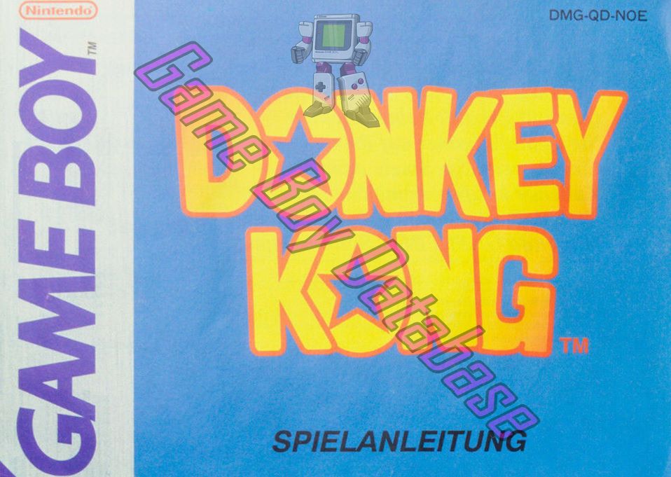 Donkey Kong (Nintendo Classics version) NOE Front of the booklet