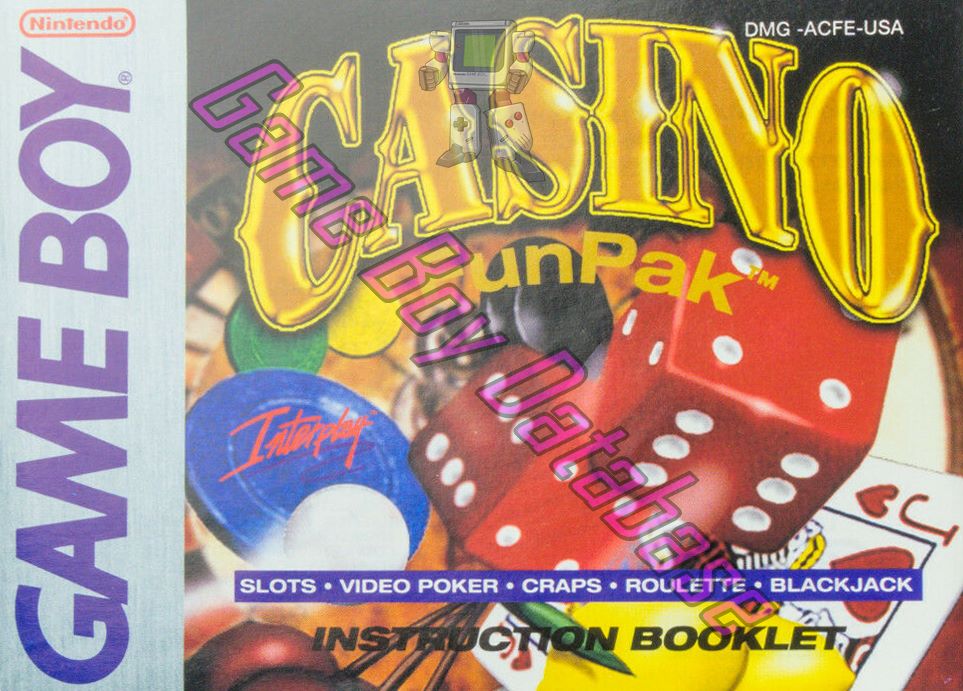 Casino Fun Pak USA Front of the booklet