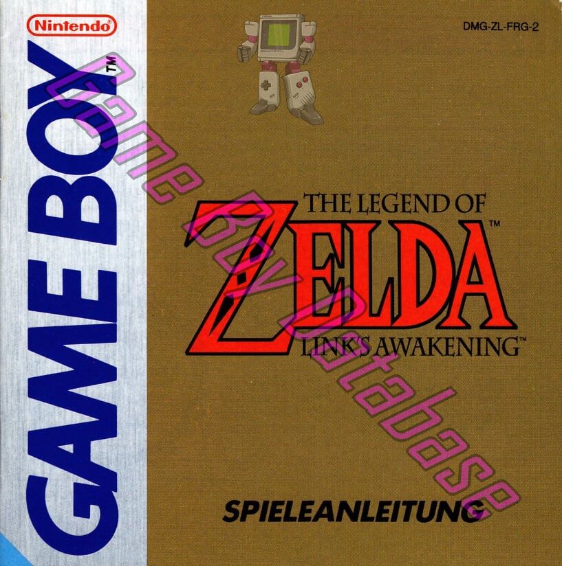 Legend of Zelda Link's Awakening (the) FRG-1 Front of the booklet