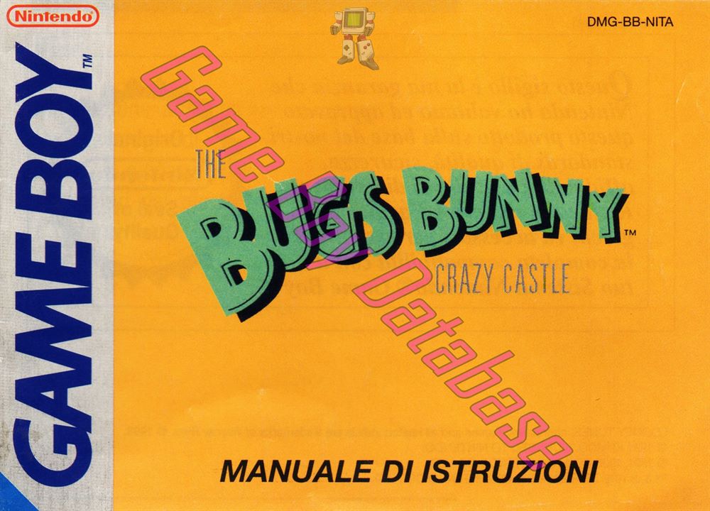 Bugs Bunny the Crazy Castle NEAI Front of the booklet