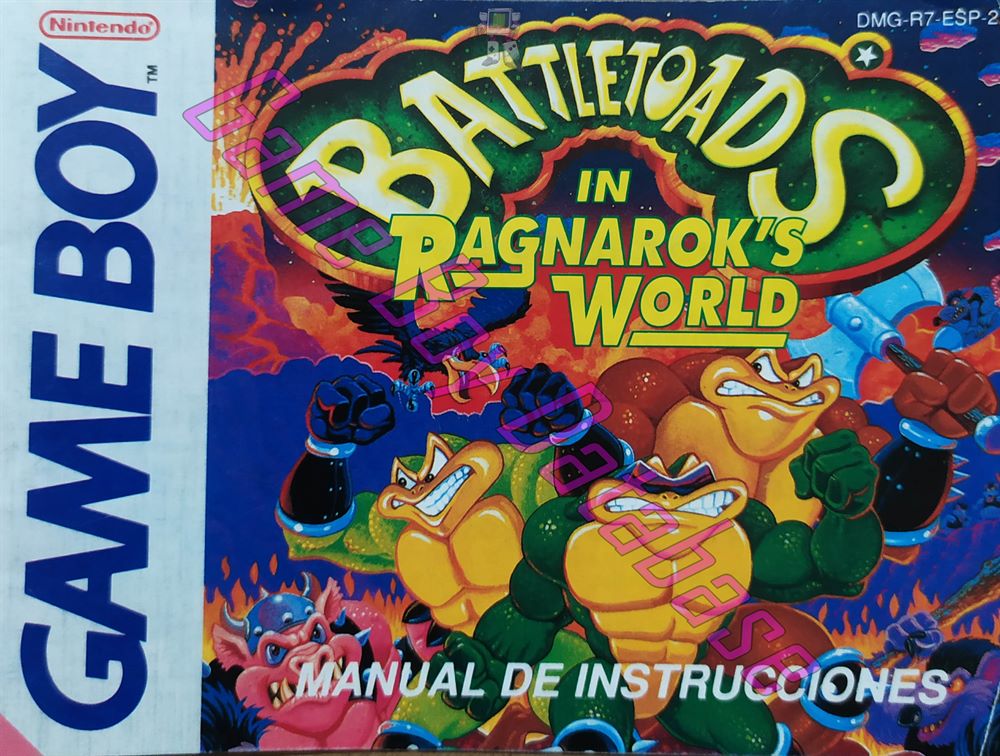 Battletoads in Ragnarok's World ESP-2 Front of the booklet