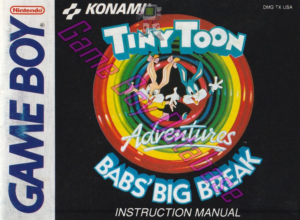 Tiny Toon Adventures Babs' Big Break USA Front of the booklet