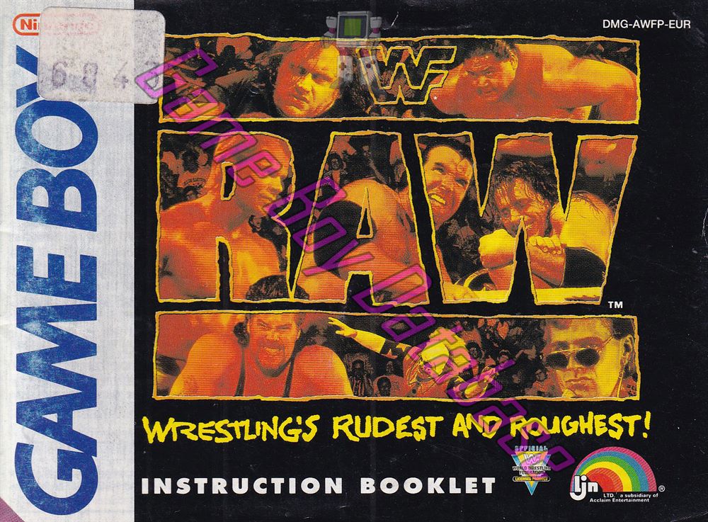 WWF Raw EUR-1 Front of the booklet