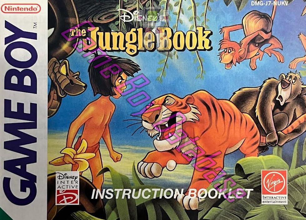 Jungle Book (Disney’s) NUKV Front of the booklet