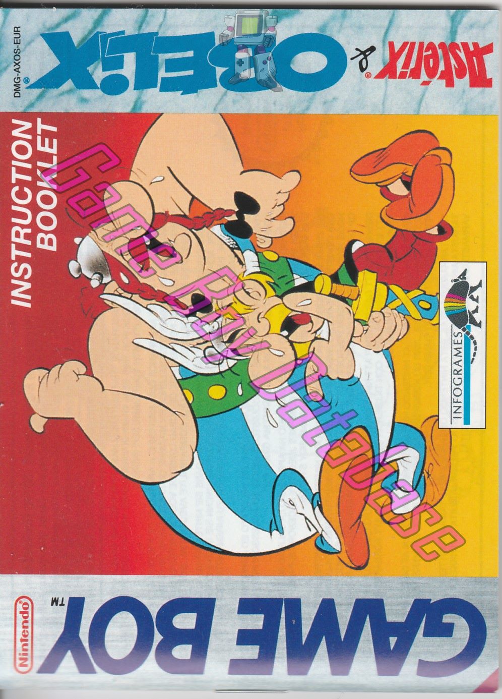 Astérix & Obélix EUR Front of the booklet