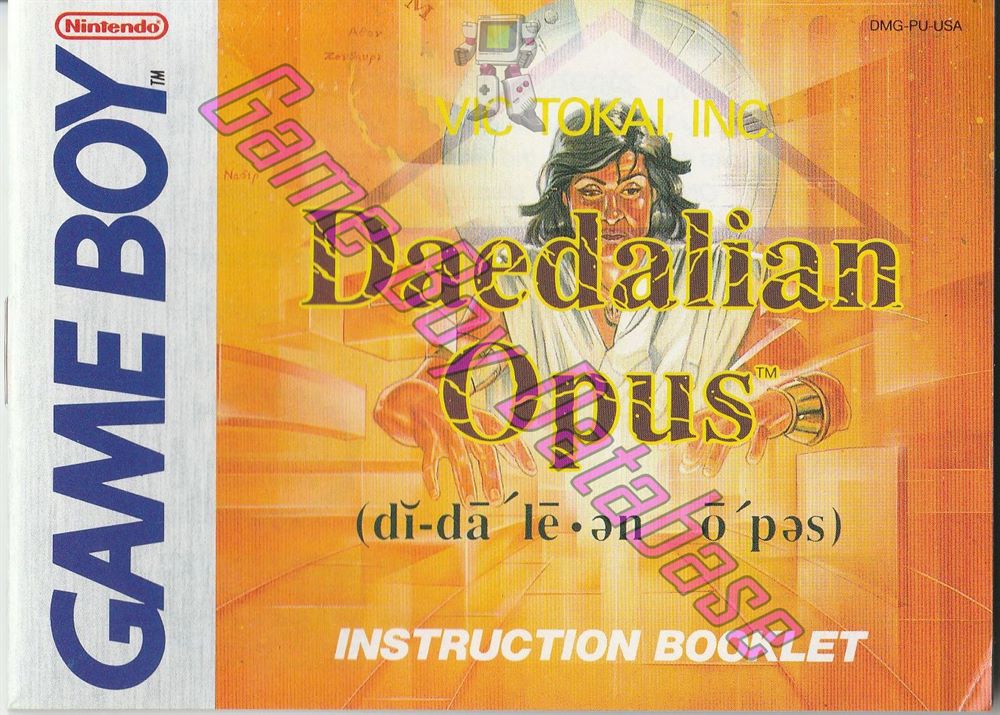 Daedalian Opus USA Front of the booklet