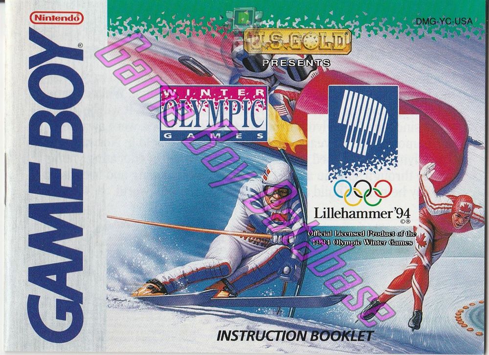 Winter Olympic Games USA Front of the booklet