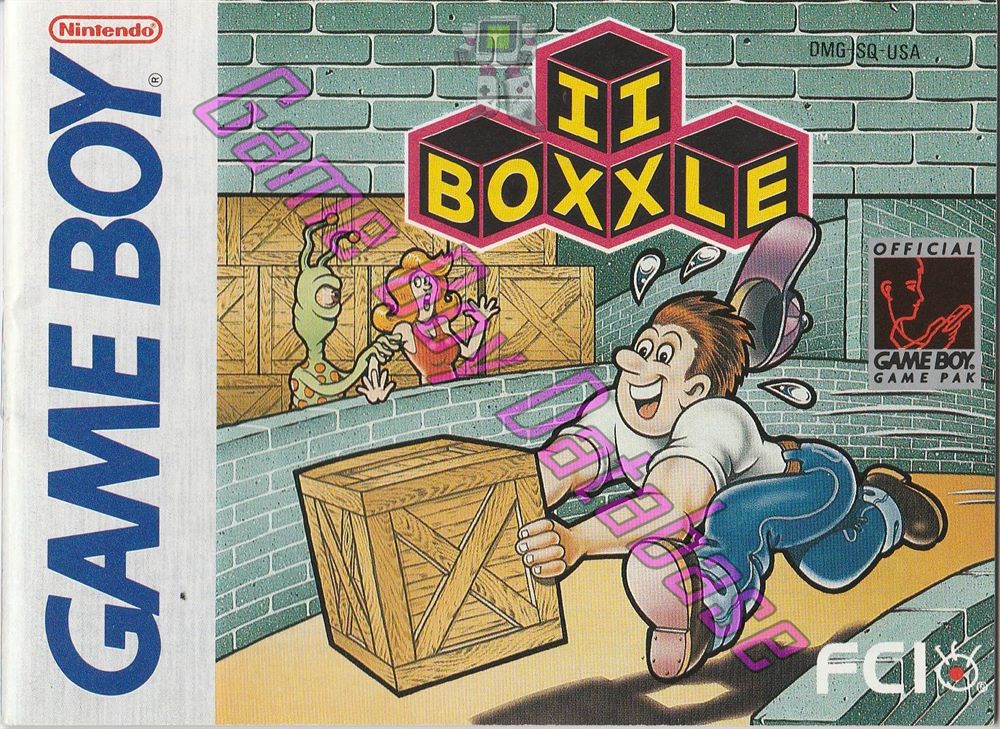 Boxxle II USA Front of the booklet