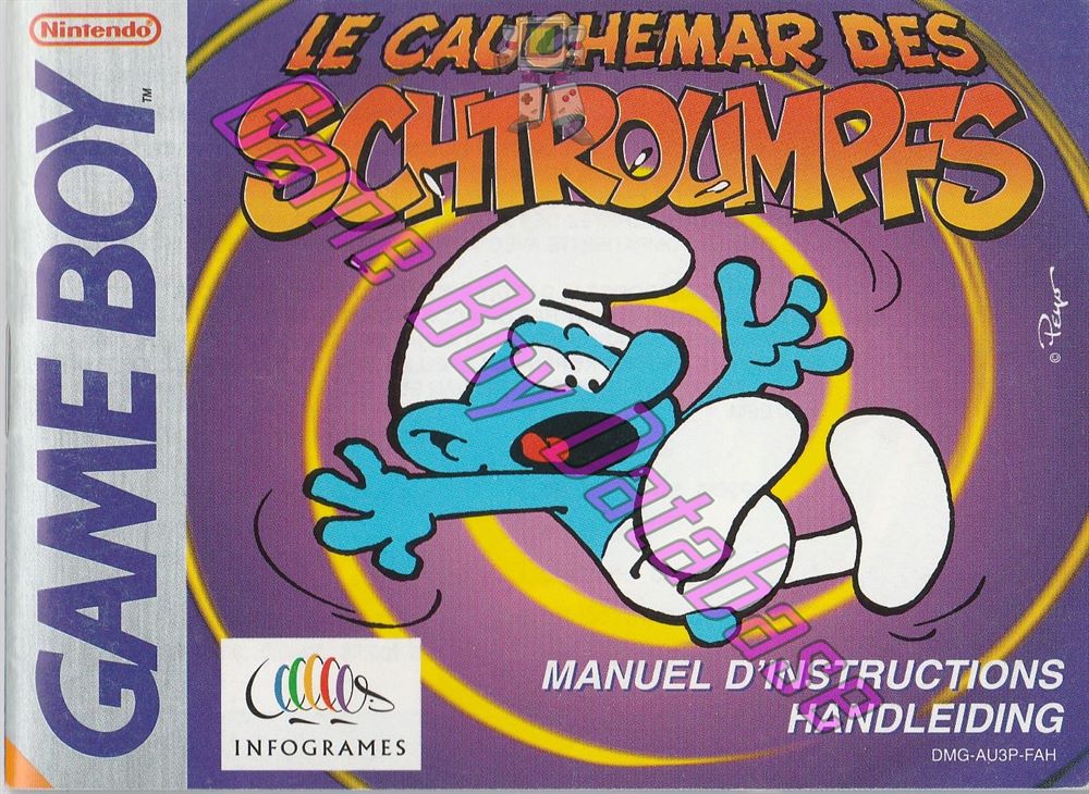 Cauchemar des Schtroumpfs (le) FAH Front of the booklet