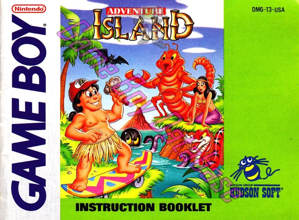 Adventure Island USA Front of the booklet