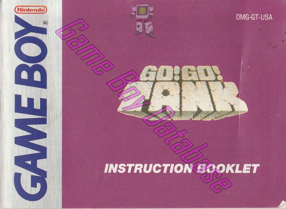 Go! Go! Tank USA Front of the booklet