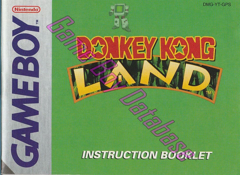 Donkey Kong Land GPS Front of the booklet