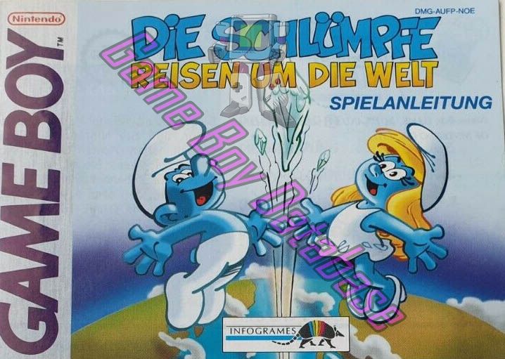 Schlümpfe Reisen um die Welt (die) NOE Front of the booklet