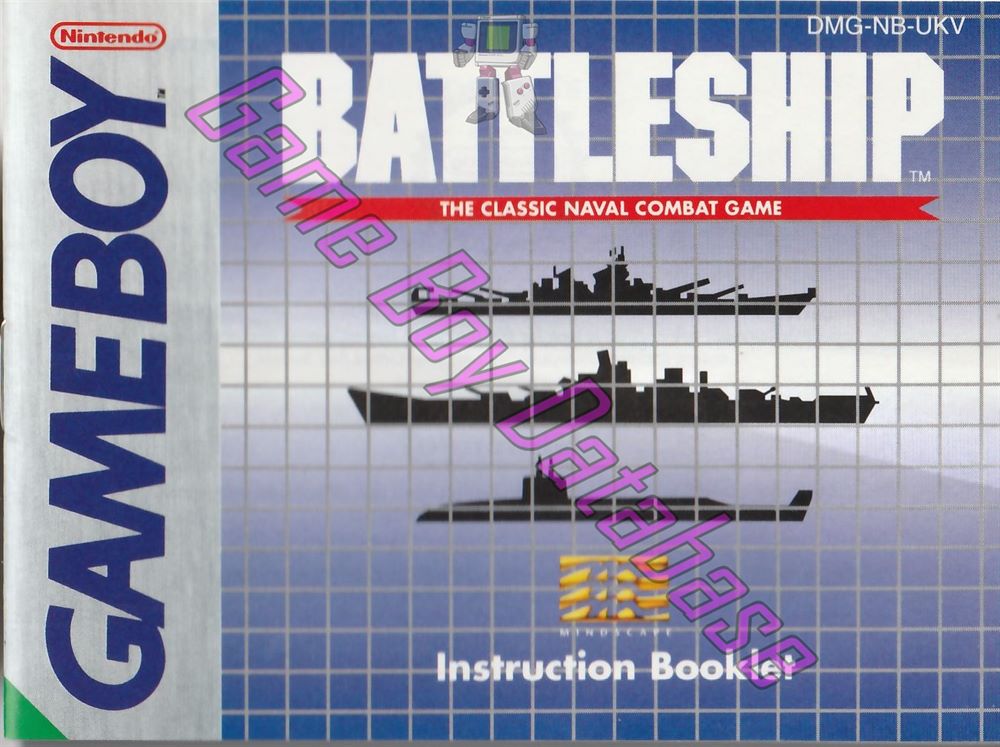 Battleship UKV Front of the booklet