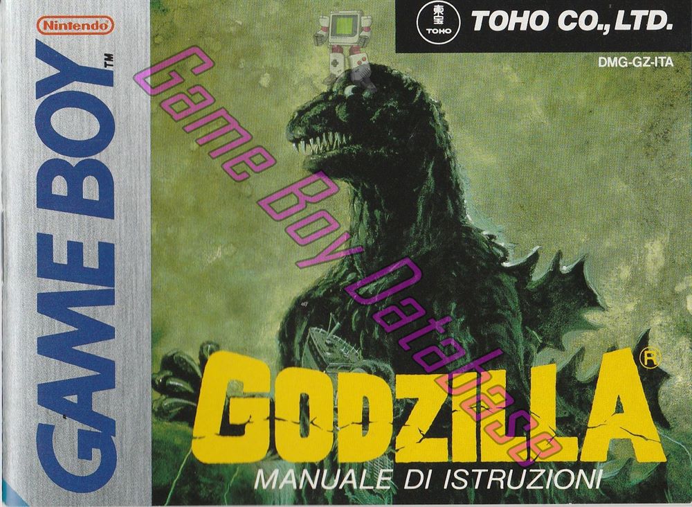 Godzilla ITA Front of the booklet